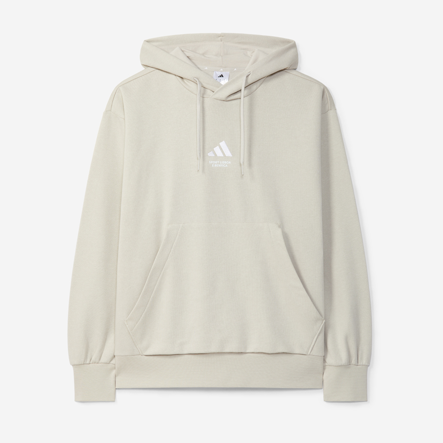 Sweatshirt Bege com Capuz SL Benfica x Adidas Essentials