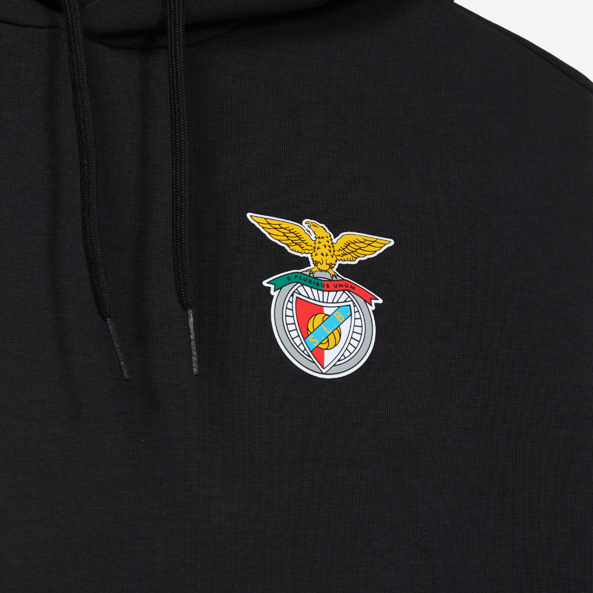 Sweatshirt Preta com Capuz SL Benfica x Adidas