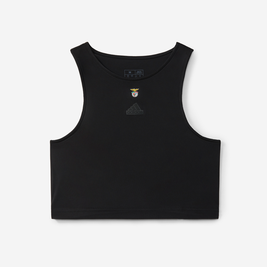 Crop Top Preto Sport Lisboa e Benfica x Adidas