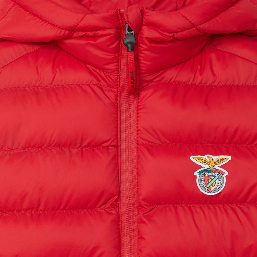 Blusão Vermelho com Capuz e Emblema SL Benfica para Criança