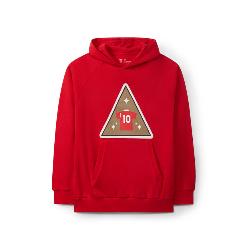 Sweat Vermelha Camisola 10 Benfica