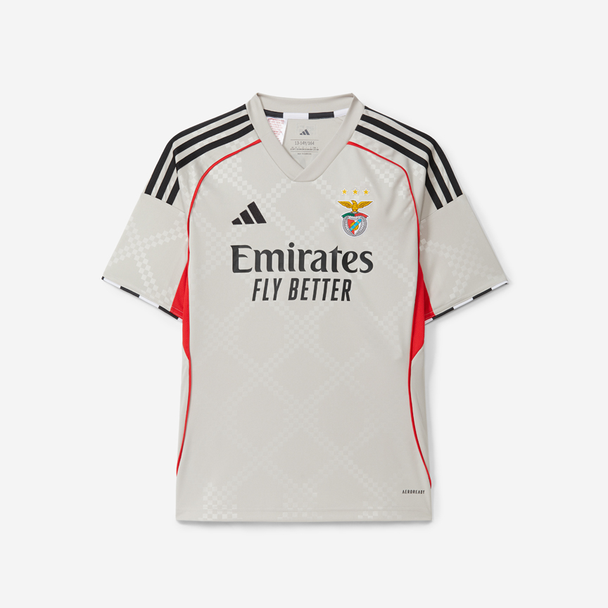 Camisola Alternativa Bege para Criança SL Benfica 2025-2026