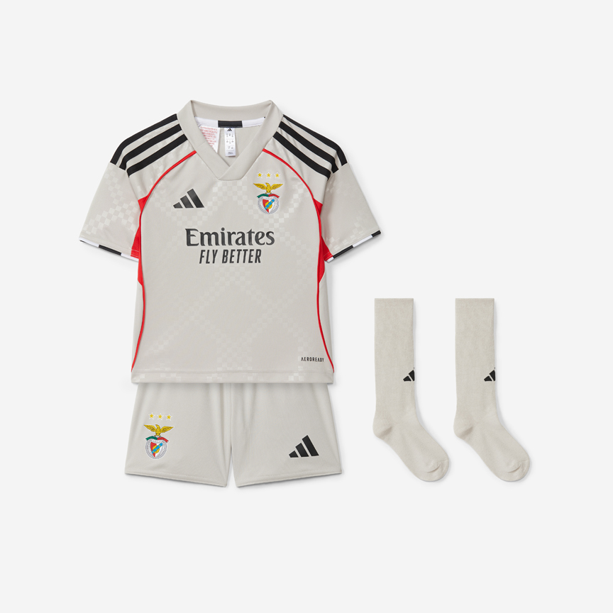 Mini Kit Alternativo Bege SL Benfica 2025-2026