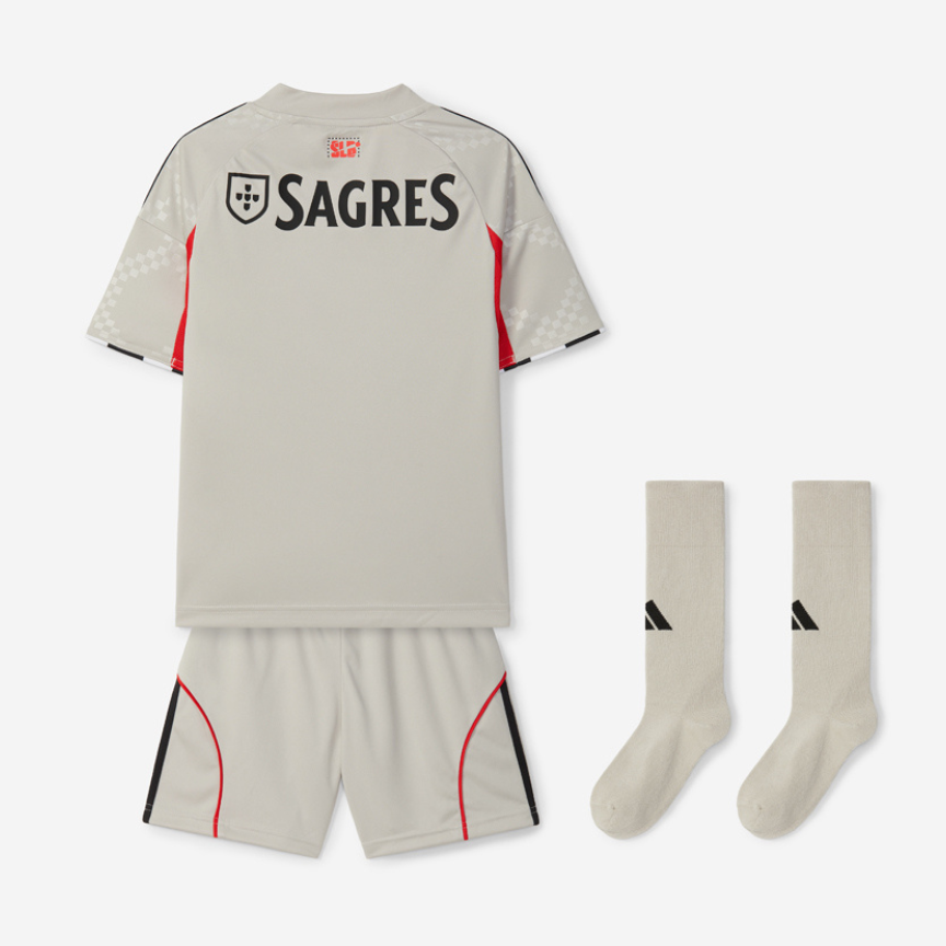 Youth Kit Alternativo Bege SL Benfica 2025-2026