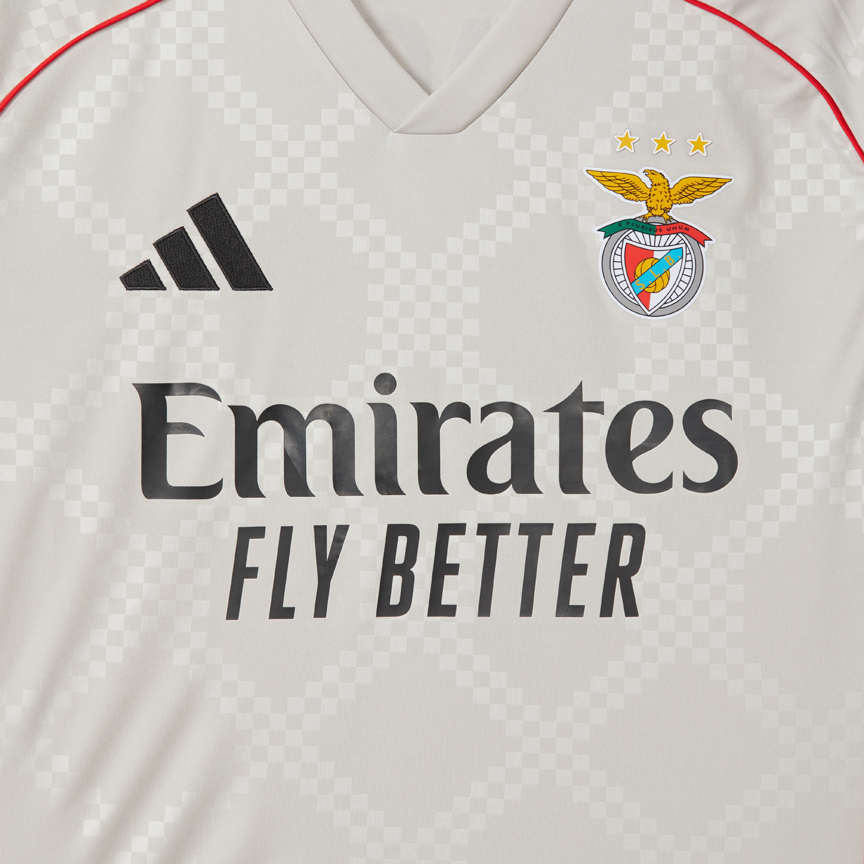 Camisola Alternativa Bege SL Benfica 2025-2026