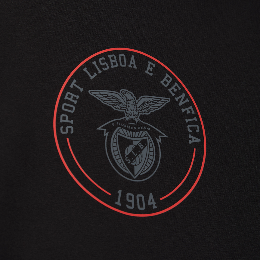 Sweat à Capuche Noir Emblème SL Benfica 1904