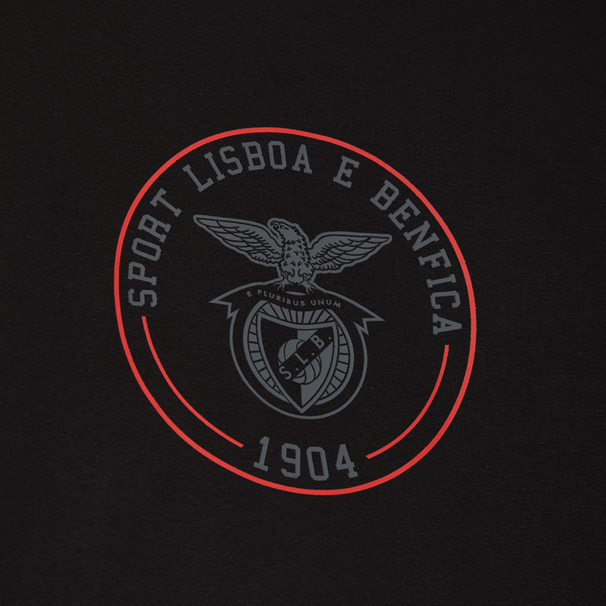 Sweat Noir Écusson SL Benfica 1904