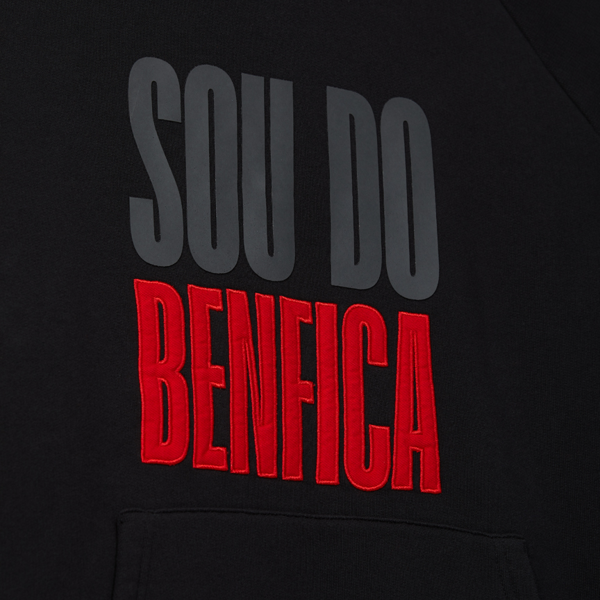Sweat à Capuche Noir Sou do Benfica