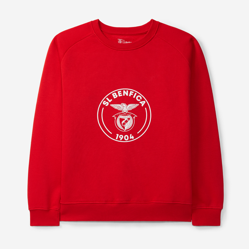 Sweat-shirt Rouge Emblème SL Benfica 1904