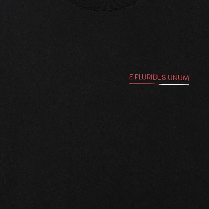 T-shirt Preta E Pluribus Unum