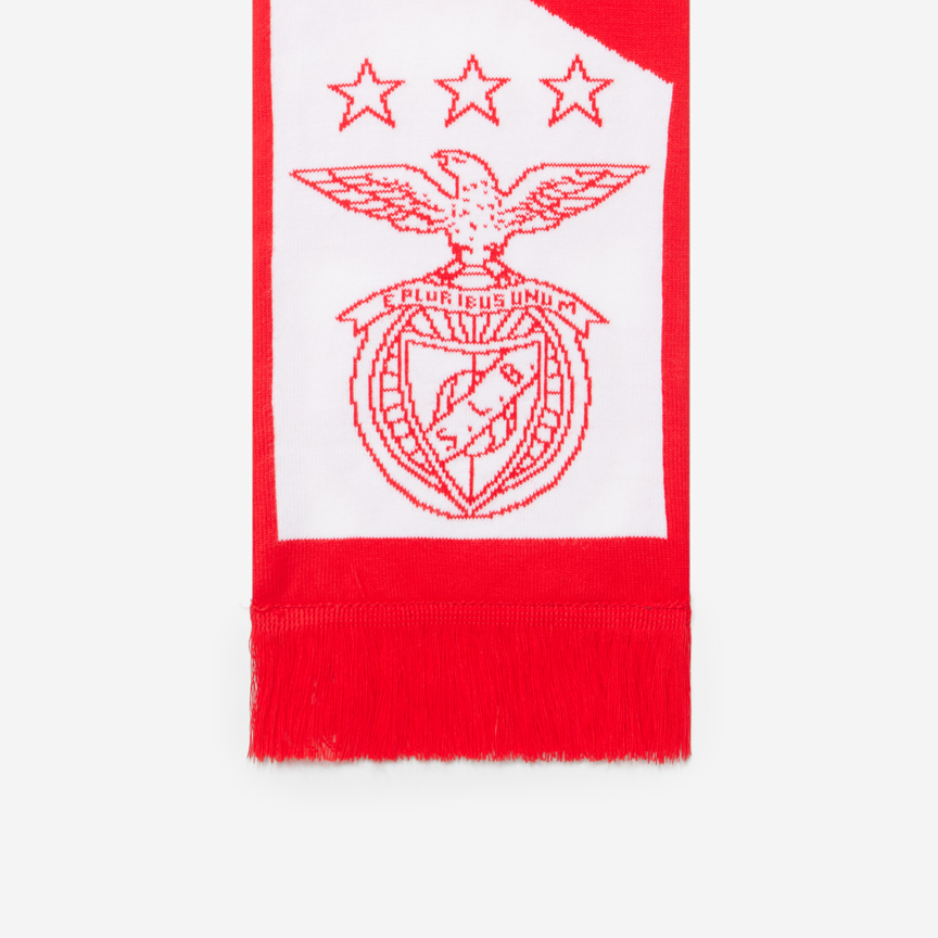 Bufanda de Navidad Roja y Blanca Benfica