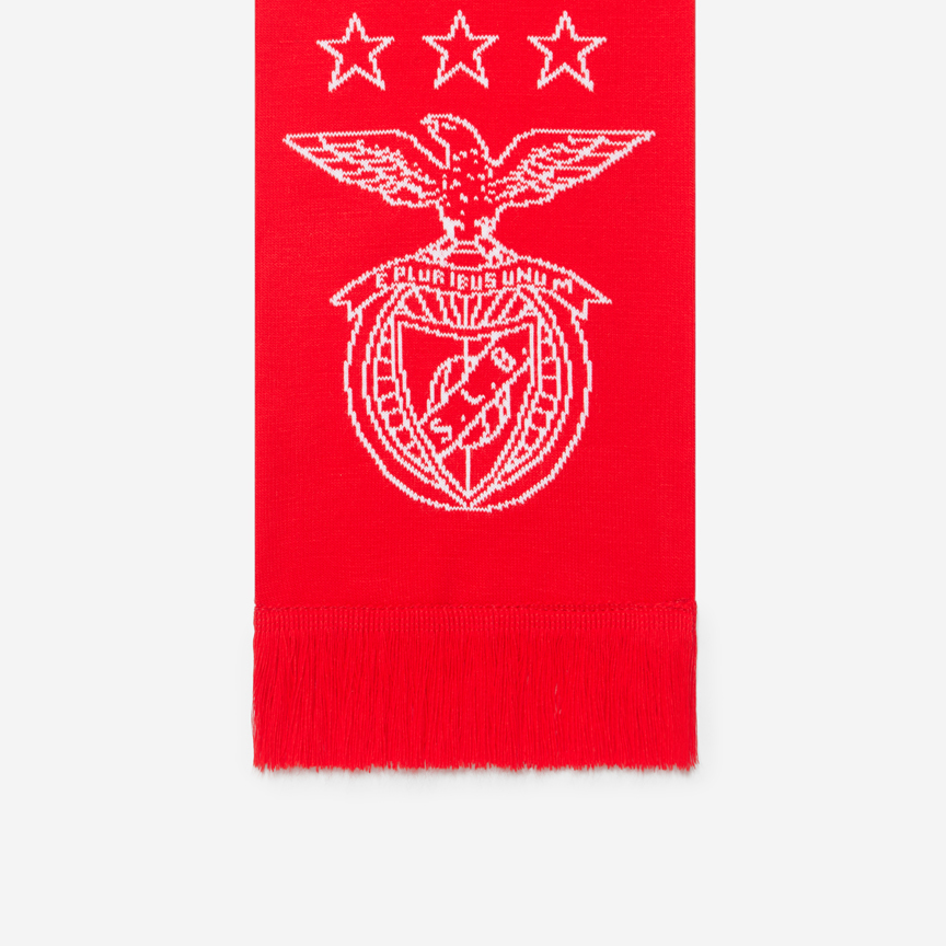 Benfica Red and White Christmas Scarf