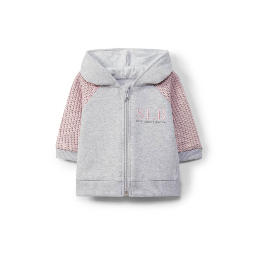 Casaco Cinza e Rosa SLB