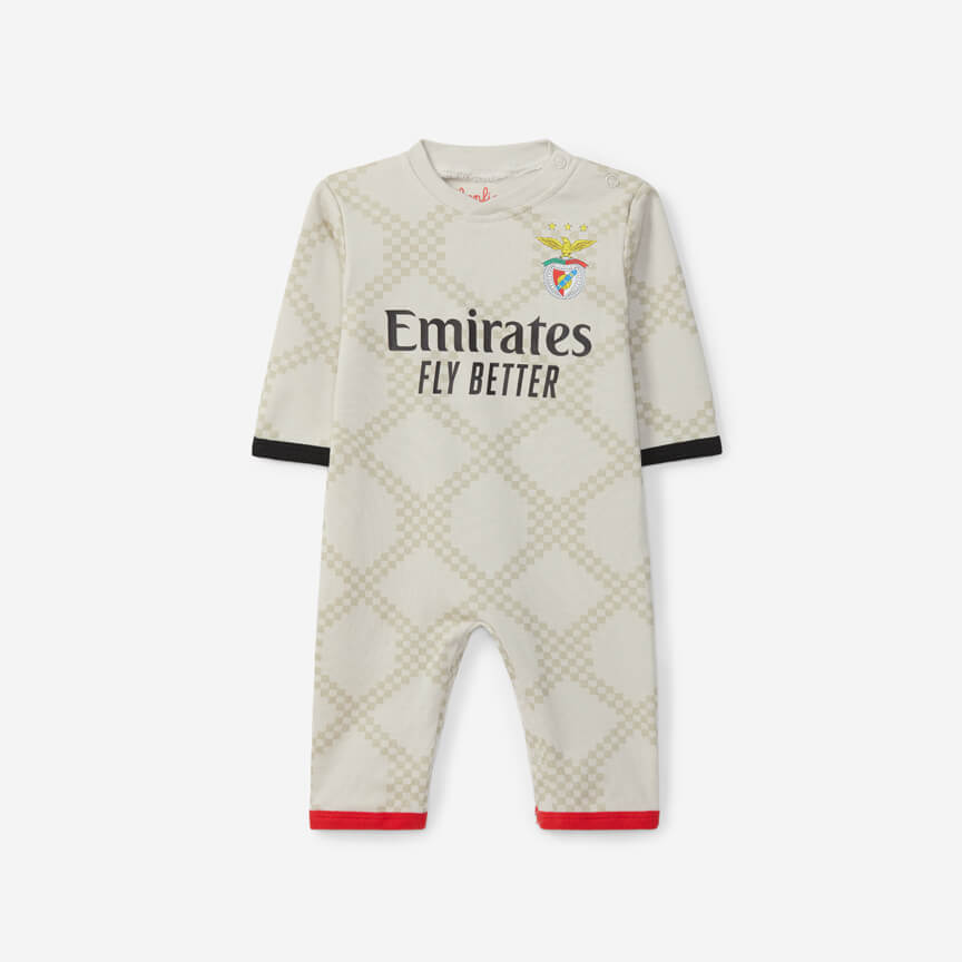 Babygrow Réplica Equipamento Alternativo Bege SL Benfica 2025-2026