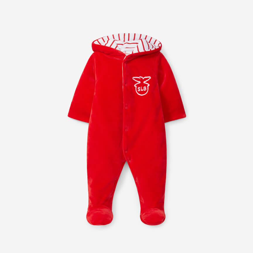 Babygrow Acolchoado Vermelho com Emblema SLB