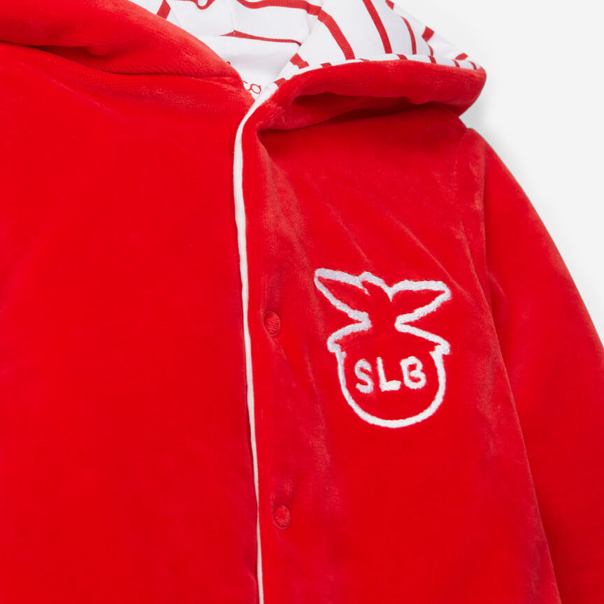 Babygrow Acolchoado Vermelho com Emblema SLB