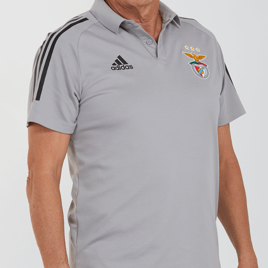 Adidas Sl Benfica Grey Polo 2020 2021 Sl Benfica