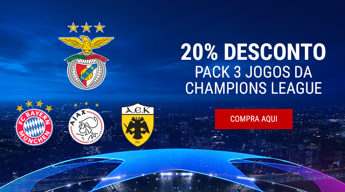 Pack Bilhetes 3 Jogos Champions League 2018-19