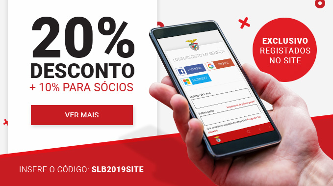 Código Desconto Registados Benfica
