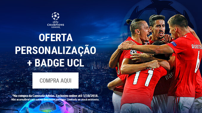 Oferta Badge Personalização Camisola Benfica
