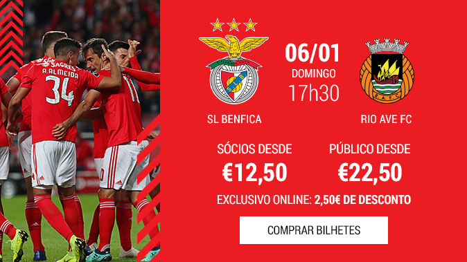 Bilhetes Benfica Rio Ave Jornada 14 Liga NOS