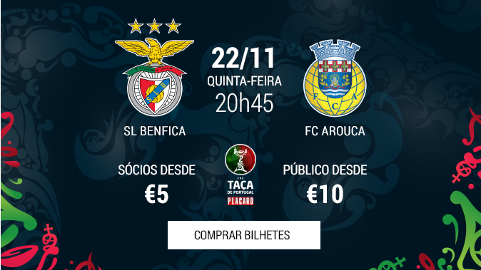 Bilhetes Benfica Arouca