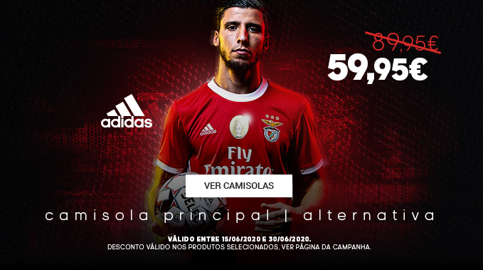 camisola principal e alternativa