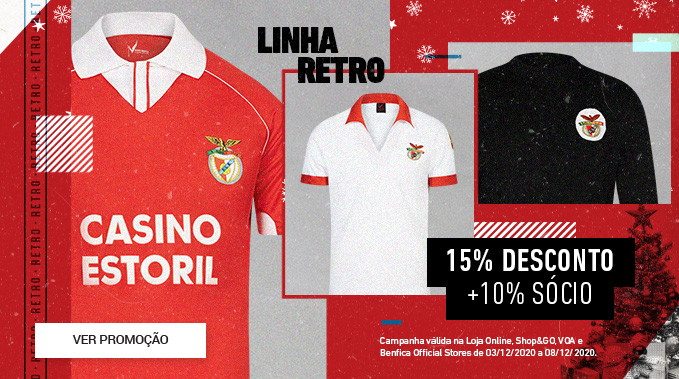 Benfica Coleção Retro Descontos Natal