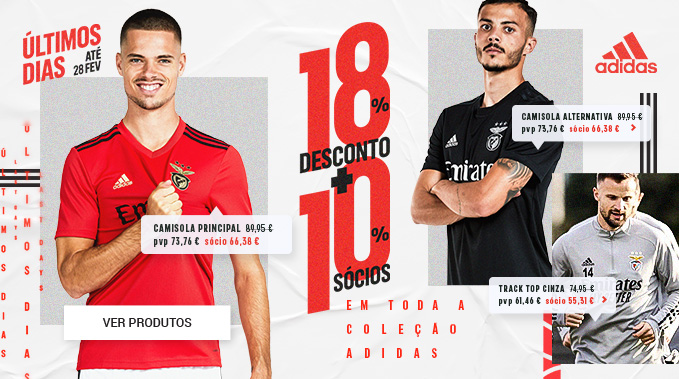 Desconto Coleção Adidas Benfica