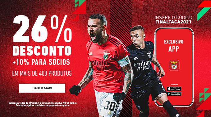 Até 36% Desconto na APP SL Benfica