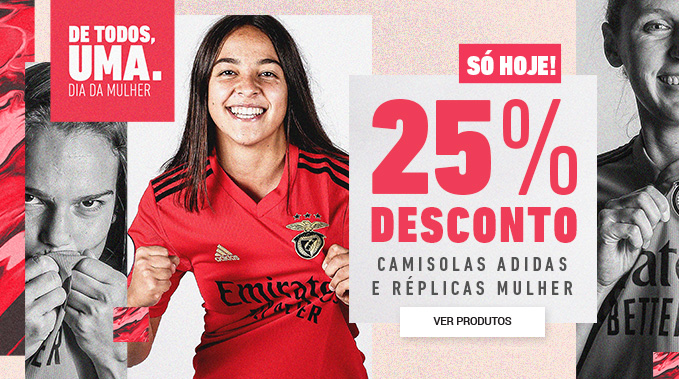 -25% Camisolas Adidas e Réplicas Mulher