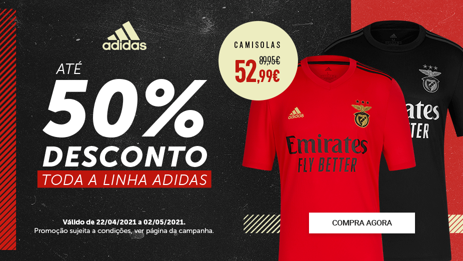 Desconto Camisolas Adidas Benfica
