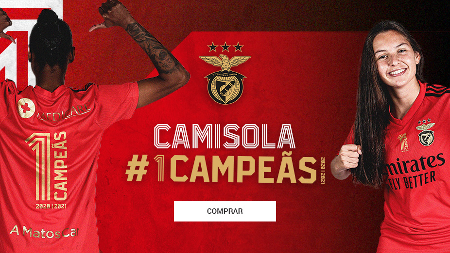 Camisola Benfica Campeas Feminino 2020-2021
