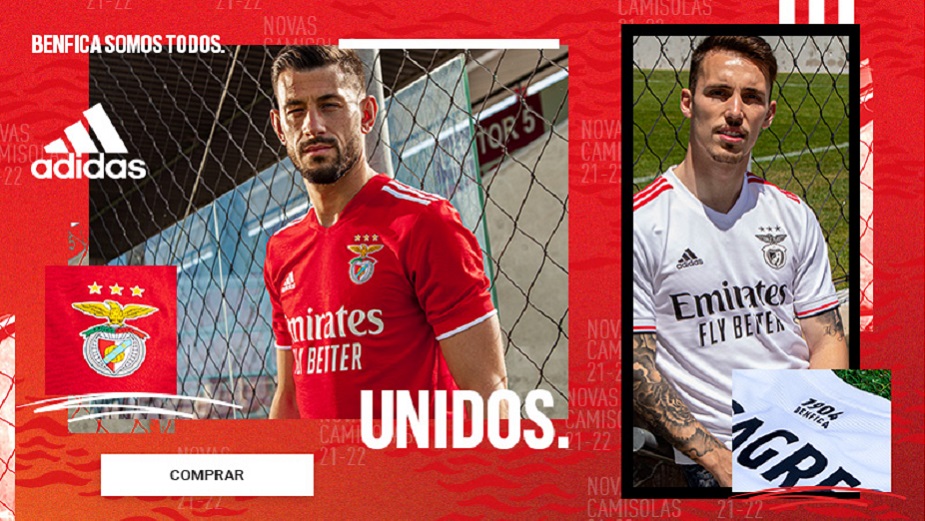 Camisolas Benfica Adidas 21/22