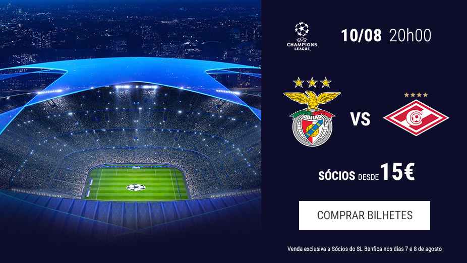 Bilhetes Jogo Benfica Spartak